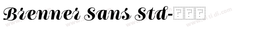 Brenner Sans Std字体转换 Brenner Sans Std字体转换
